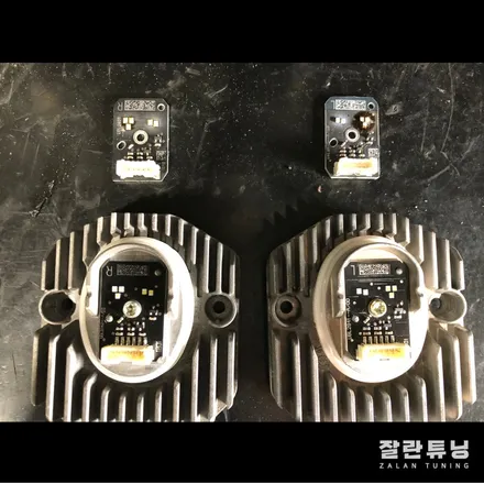 BMW 5시리즈 G30 520d 520i엔젤아이 황변의 원인과 수리과정 수리는 빠를수록 좋다 평택안성 잘란튜닝 / 경기 안성