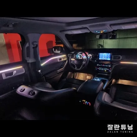 차 안에서 느끼는 매일 새로운 분위기, 포드 익스플로러 엠비언트 완전 매력있네 / 경기 안성