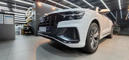 [김포 랩핑] 아우디 Q8 50TDI 크롬죽이기 랩핑 과 벤츠 GLE400d 쿠페 블랙 PPF 루프스킨 / 김포시 장기동