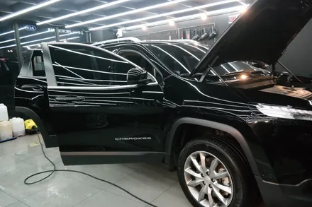 JEEP 체로키 검정차량 도장면 잔기스 와 죽은 광/채도 로 인한 스트레스! 김포 장기동 제노사이드 에서 광택 + 파이어볼 이지스로 복원!다시 새롭게 살려낸 새차 같은 내차! / 김포시 장기동