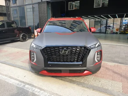 김포 랩핑 전문점 제노사이드 펠리세이드 아이언맨 에디션 전체랩핑 과 휠포인트랩핑 과 순정형듀얼머플러팁 튜닝까지 완벽한 콘셉트!! / 김포시 장기동