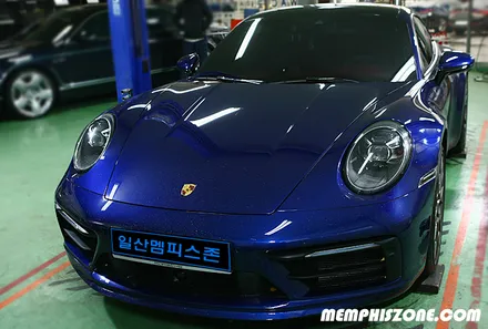 [포르쉐] 911(992) 우레탄 캘리퍼도색 - 익스트림 레드 - 일산멤피스존 - 서울 경기 일산 파주 브레이크 캘리퍼도색 드레스업 튜닝 복원 잘하는곳 / 파주 운정로