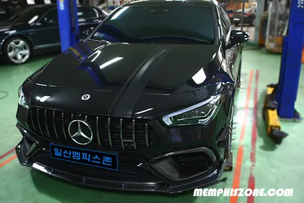 [벤츠] AMG CLA45 캘리퍼도색 - 커스텀 옐로우(개인주문컬러) - 일산멤피스존 - 서울 경기 일산 파주 브레이크 캘리퍼도색 드레스업 튜닝 복원 잘하는곳 / 파주 운정로