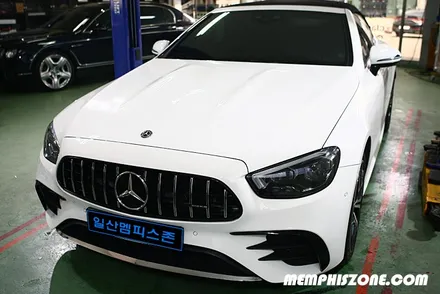 [벤츠] E200 컨버터블/카브리올레 캘리퍼도색 - 익스트림 레드 - 일산멤피스존 일산 파주 운정 캘리퍼도색 잘하는곳&비용 가격 드레스업 튜닝 / 파주 운정로