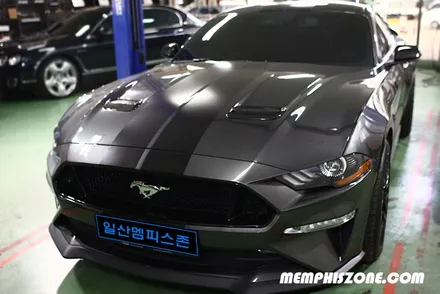 [포드] 머스탱GT 우레탄 캘리퍼도색 - 커스텀 민트 - 일산멤피스존 파주 운정 캘리퍼도색 잘하는곳&비용 가격 드레스업 복원 브레이크 튜닝 / 파주 운정로