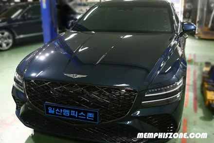 [현대] 제네시스 G80 브레이크 캘리퍼도색 - 익스트림 레드 - 일산 멤피스존 파주 캘리퍼도색 잘하는곳 / 경기 파주