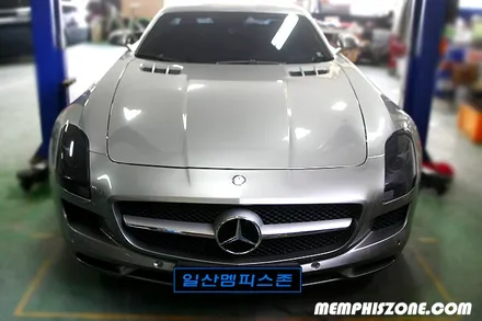 [벤츠] SLS 63 AMG 브레이크 캘리퍼도색 - 세라믹 오렌지 - 일산 멤피스존 드레스업 튜닝 수퍼카 전문 / 경기 파주
