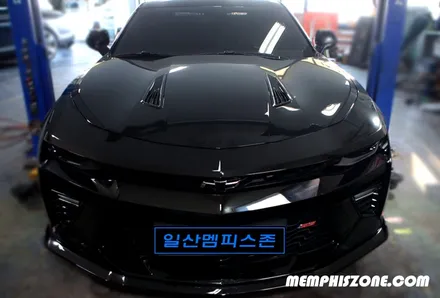[쉐보레] 카마로 SS 브레이크 캘리퍼도색 - 플래쉬 옐로우 형광색 - 일산 멤피스존 - 드레스업 튜닝 비용 운정 파주 수퍼카전문 / 경기 파주