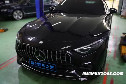[벤츠] AMG SL43 (R232) 브레이크 캘리퍼도색 - 익스트림 레드 - 일산 멤피스존 드레스업 튜닝 파주 운정 캘리퍼도색 잘하는곳 비용 / 경기 파주