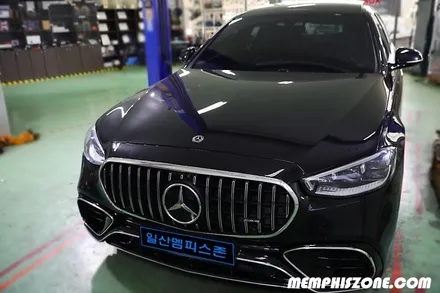 [벤츠] S400d (W223) 브레이크 캘리퍼도색 - 세라믹 오렌지 - 일산 멤피스존 브라부스 드레스업 튜닝 - 캘리퍼도색 잘하는곳 비용 시간 / 경기 파주