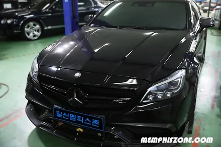 [벤츠] CLS63 AMG (W218) 캘리퍼도색 - 메탈릭 블랙 - 일산멤피스존 서울 경기 파주 운정 드레스업 튜닝 잘하는곳 비용 / 경기 파주