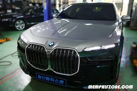 [BMW] i7 캘리퍼도색 - 커스텀 그린 (개인주문컬러) - 일산 멤피스존 수입차전문 - 캘리퍼도색 비용 드레스업 튜닝 / 경기 파주