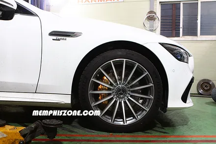 [벤츠] AMG GT43 캘리퍼도색 - 세라믹 오렌지 - 일산멤피스존 - 서울 경기 일산 파주 브레이크 캘리퍼도색 잘하는곳 비용 신형개조 컨버젼 / 파주 운정로