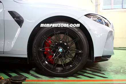 [BMW] M4 우레탄 캘리퍼도색 - 익스트림 레드 - 일산멤피스존 - 서울 경기 일산 파주 브레이크 캘리퍼도색 잘하는곳 비용 신형개조 컨버젼 / 파주 운정로