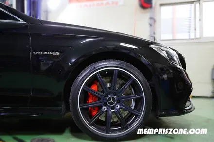 [벤츠] AMG CLS63 (W218) 브레이크 캘리퍼도색 - 커스텀 오렌지 - 일산 멤피스존 드레스업 튜닝 - 캘리퍼도색비용 파주 운정 / 경기 파주
