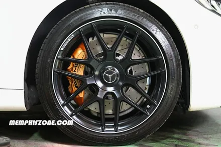 [벤츠] AMG S63 쿠페 캘리퍼도색 - 세라믹 오렌지 - 일산멤피스존 - 서울 경기 일산 파주 브레이크 캘리퍼도색 잘하는곳 비용 신형개조 컨버젼 / 파주 운정로