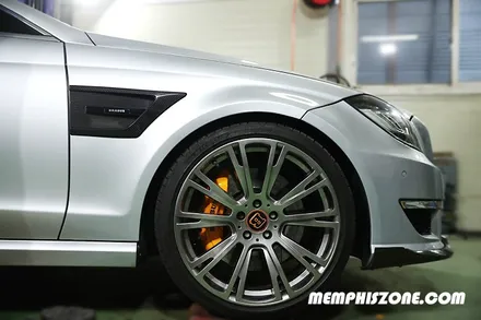 [벤츠] CLS63 AMG (W218) 캘리퍼도색 - 커스텀 오렌지 - 일산 멤피스존 서울 경기 파주 운정 캘리퍼도색 잘하는곳 비용 / 경기 파주