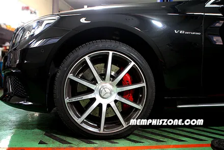 [벤츠] AMG S63 W222 캘리퍼도색 - 익스트림 레드 - 일산멤피스존 - 서울 경기 일산 파주 브레이크 캘리퍼도색 드레스업 튜닝 복원 잘하는곳 / 파주 운정로