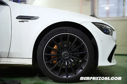 [벤츠] AMG GT43 브레이크 캘리퍼도색 - 세라믹 오렌지 - 일산 멤피스존 - 일산 파주 운정 드레스업 튜닝 잘하는곳 / 경기 파주
