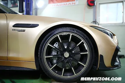 [벤츠] AMG SL43 브레이크 캘리퍼도색 - 커스텀 브라부스 건메탈 - 일산 멤피스존 - 파주 운정 드레스업 튜닝 슈퍼카 전문 / 경기 파주