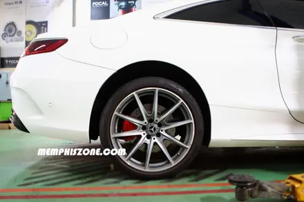 [벤츠] S450 쿠페 우레탄 캘리퍼도색 - 익스트림 레드 - 일산멤피스존 - 서울 경기 일산 파주 운정 브레이크 캘리퍼도색 드레스업 튜닝 복원 잘하는곳 비용 / 파주 운정로