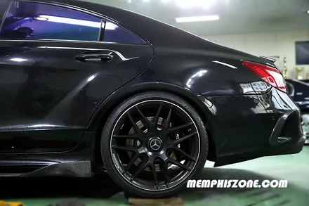 [벤츠] CLS63 AMG (W218) 캘리퍼도색 - 메탈릭 블랙 - 일산멤피스존 서울 경기 파주 운정 드레스업 튜닝 잘하는곳 비용 / 경기 파주