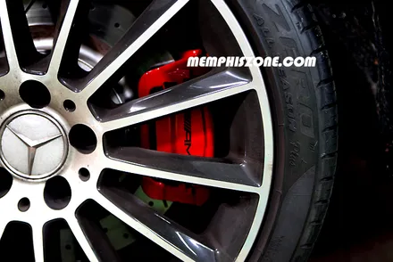 [벤츠] AMG SLC43 캘리퍼도색 - 익스트림 레드 - 일산멤피스존 - 서울 경기 일산 파주 브레이크 캘리퍼도색 드레스업 튜닝 복원 잘하는곳 / 파주 운정로