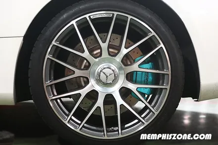 [벤츠] AMG C63 컨버터블 (W213) 브레이크 캘리퍼도색 - 커스텀 민트(개인 맞춤 컬러) - 일산 멤피스존 / 경기 파주