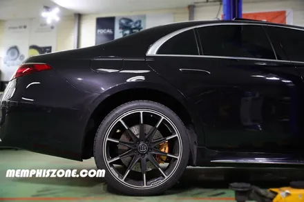 [벤츠] S400d (W223) 브레이크 캘리퍼도색 - 세라믹 오렌지 - 일산 멤피스존 브라부스 드레스업 튜닝 - 캘리퍼도색 잘하는곳 비용 시간 / 경기 파주
