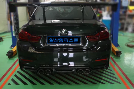 [BMW] M4 우레탄 캘리퍼도색 - 커스텀 오렌지(개인주문컬러) - 일산멤피스존 - 서울 경기 일산 파주 브레이크 캘리퍼도색 잘하는곳 비용 신형개조 컨버젼 / 파주 운정로