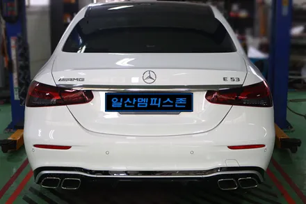 [벤츠] E300 우레탄 캘리퍼도색 - 익스트림 레드 - 일산멤피스존 - 서울 경기 일산 파주 브레이크 캘리퍼도색 잘하는곳 비용 신형개조 컨버젼 / 파주 운정로