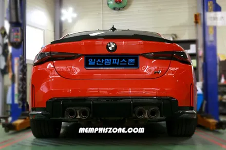 [BMW] M4 (G80) 우레탄 캘리퍼도색 - 커스텀 메탈릭 토마토 레드 - 일산멤피스존 - 서울 경기 일산 파주 운정 브레이크 캘리퍼도색 드레스업 튜닝 복원 잘하는곳 비용 / 파주 운정로