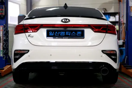 [기아] K3 우레탄 캘리퍼도색 - 익스트림 레드 - 일산멤피스존 - 서울 경기 일산 파주 운정 브레이크 캘리퍼도색 드레스업 튜닝 복원 잘하는곳 비용 / 파주 운정로