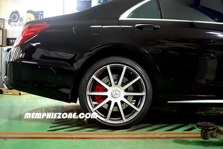 [벤츠] AMG S63 W222 캘리퍼도색 - 익스트림 레드 - 일산멤피스존 - 서울 경기 일산 파주 브레이크 캘리퍼도색 드레스업 튜닝 복원 잘하는곳 / 파주 운정로