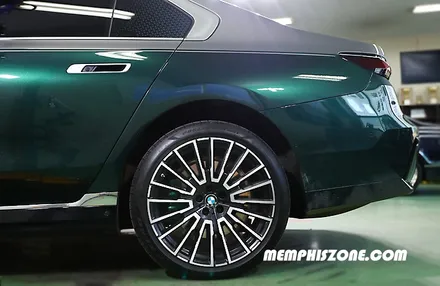 [BMW] i7 캘리퍼도색 - 커스텀 그린 (개인주문컬러) - 일산 멤피스존 수입차전문 - 캘리퍼도색 비용 드레스업 튜닝 / 경기 파주
