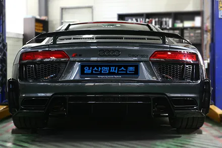 [아우디] R8 우레탄 캘리퍼도색 - 일산멤피스존 - 일산 파주 운정 캘리퍼도색 잘하는곳&비용 가격 드레스업 브레이크 튜닝 / 파주 운정로