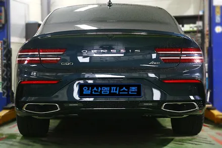 [현대] 제네시스 G80 브레이크 캘리퍼도색 - 익스트림 레드 - 일산 멤피스존 파주 캘리퍼도색 잘하는곳 / 경기 파주