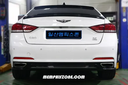 [제네시스] G80 브레이크 캘리퍼도색 - 커스텀 세라믹 오렌지 - 일산 멤피스존 파두 운정 드레스업 튜닝 / 경기 파주