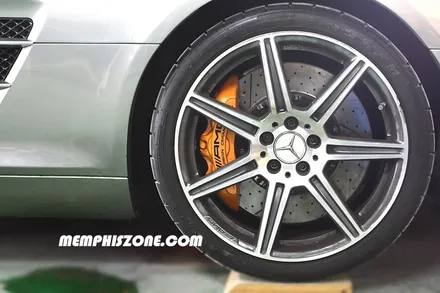 [벤츠] SLS 63 AMG 브레이크 캘리퍼도색 - 세라믹 오렌지 - 일산 멤피스존 드레스업 튜닝 수퍼카 전문 / 경기 파주