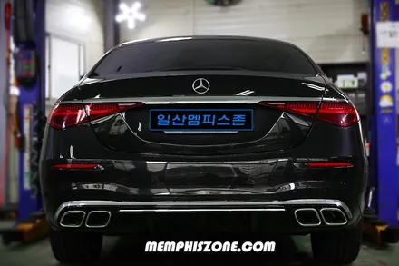 [벤츠] S400d (W223) 브레이크 캘리퍼도색 - 세라믹 오렌지 - 일산 멤피스존 브라부스 드레스업 튜닝 - 캘리퍼도색 잘하는곳 비용 시간 / 경기 파주
