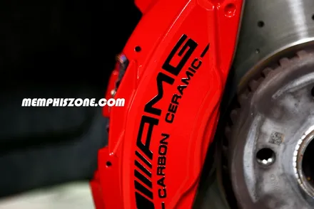 [벤츠] E200 컨버터블/카브리올레 캘리퍼도색 - 익스트림 레드 - 일산멤피스존 일산 파주 운정 캘리퍼도색 잘하는곳&비용 가격 드레스업 튜닝 / 파주 운정로