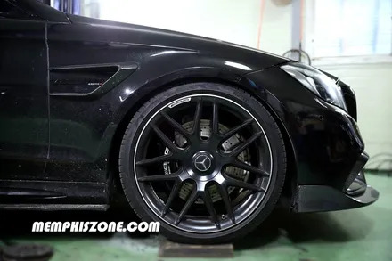 [벤츠] CLS63 AMG (W218) 캘리퍼도색 - 메탈릭 블랙 - 일산멤피스존 서울 경기 파주 운정 드레스업 튜닝 잘하는곳 비용 / 경기 파주