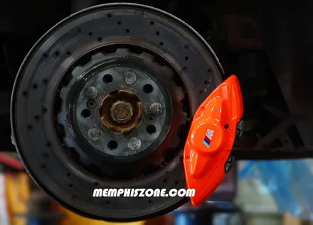 [BMW] BMW M4 브레이크 캘리퍼도색 - 플래쉬 오렌지 (형광색) - 일산 멤피스존 - 드레스업 튜닝 비용 파주 운정 / 경기 파주