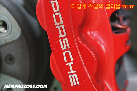 [포르쉐] 718 카이맨 캘리퍼도색 원상복구 - 출고컬러 - 일산멤피스존 - 서울 경기 일산 파주 브레이크 캘리퍼도색 잘하는곳 비용 신형개조 컨버젼 / 파주 운정로