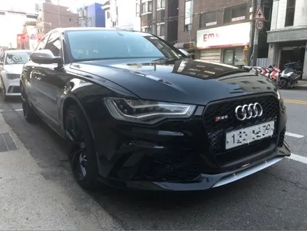 아우디 A6 RS6바디킷/ 차는 역시 검정인가/ 블랙유광전체랩핑 / 구리시 갈매동
