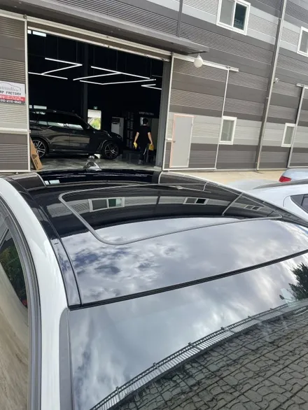 BMW3시리즈 루프스킨 재시공 슈퍼하이그로시필름시공! 도장느낌/ 셀프힐링/ 광빨필름 /유리창느낌 / 구리시 갈매동