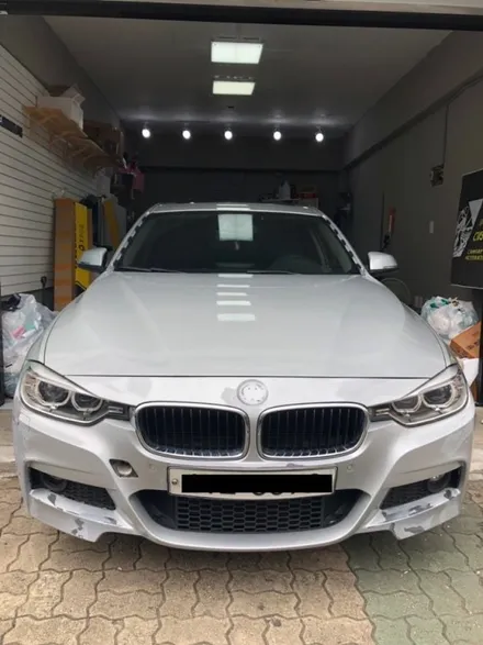 BMW 3시리즈 랩핑제거/전체랩핑/카빈스/흰색전체랩핑 / 구리시 갈매동