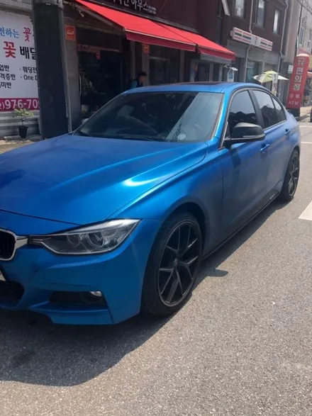 BMW 3시리즈 랩핑제거/전체랩핑/카빈스/흰색전체랩핑 / 구리시 갈매동