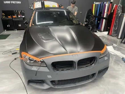 [랩 팩토리] 전체랩핑 / 퇴계원 랩핑 / BMW F10 / 사틴 블랙 / 구리시 갈매동
