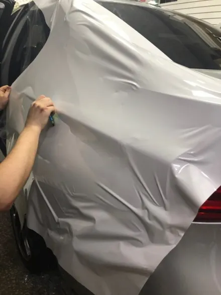 BMW 3시리즈 랩핑제거/전체랩핑/카빈스/흰색전체랩핑 / 구리시 갈매동